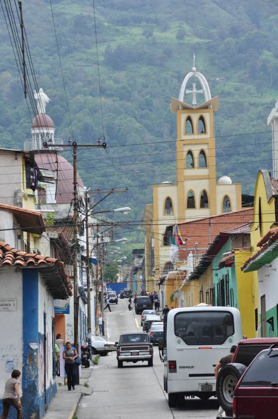 Rua no centro de Mérida, na Venezuela